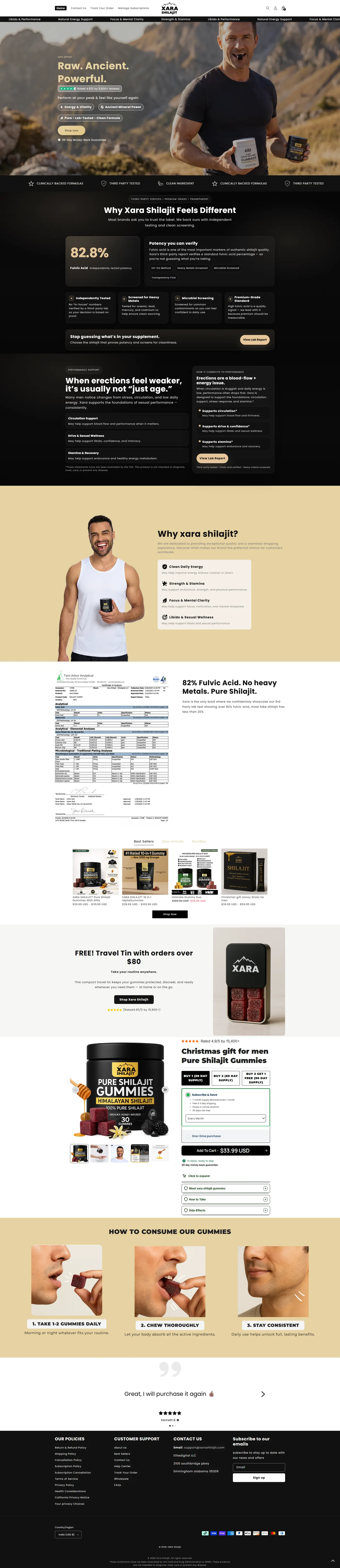 Home page before redesign